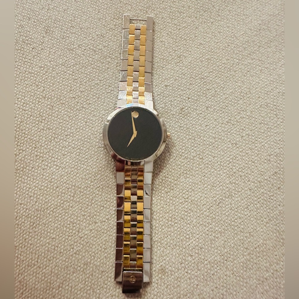 Movado gold and silver color